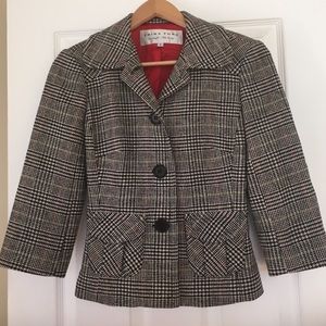 Trina Turk plaid houndstooth blazer Size 2